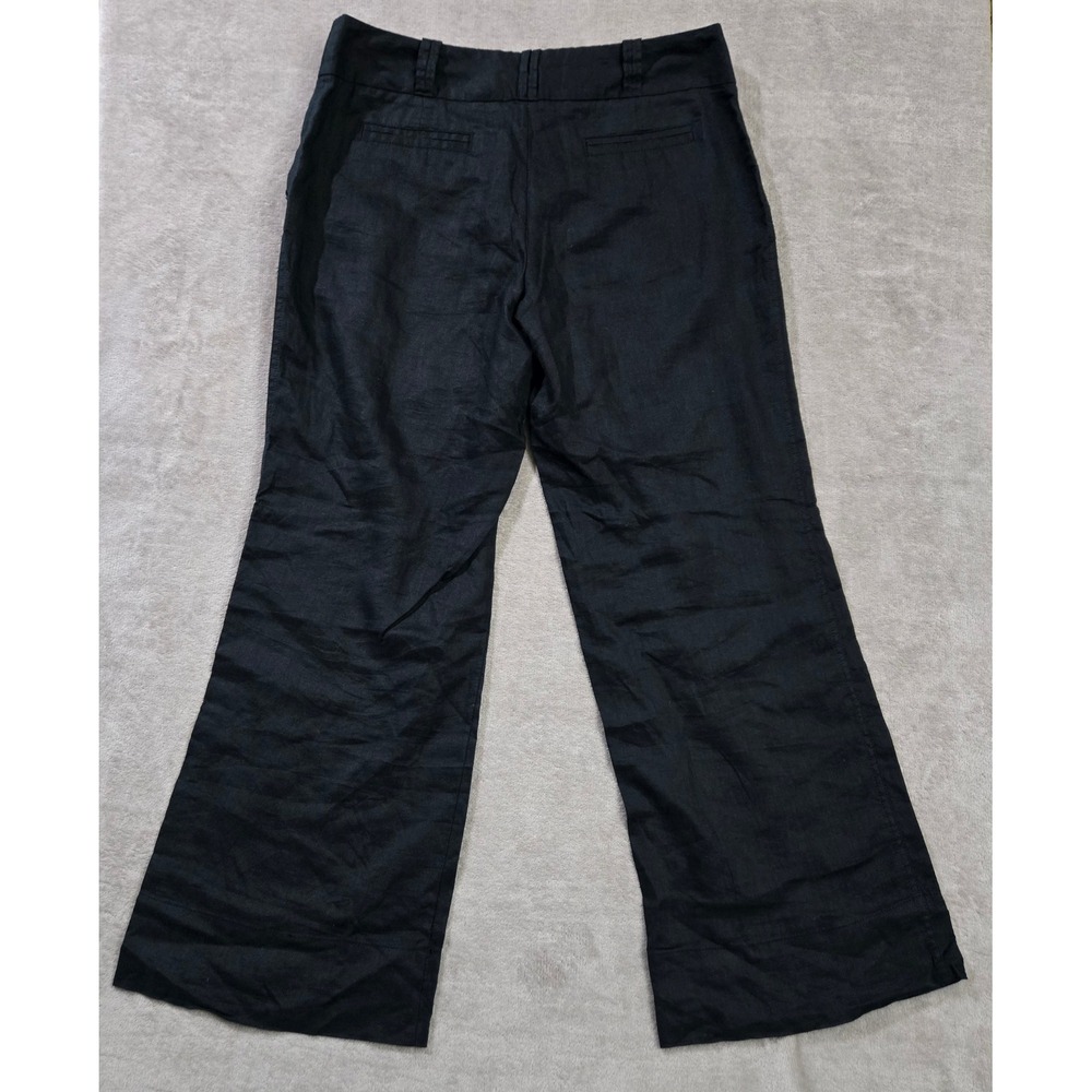 Mossimo Linen Pants Women 14 Wide Leg Coastal Minimalist Bohemian Business